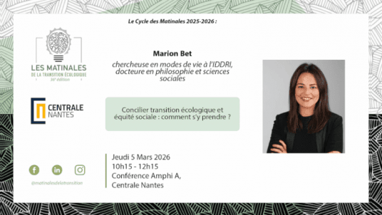 Concilier transition écologique et équité sociale. Comment s'y prendre avec Marion Bet