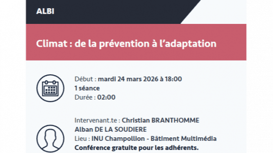 Climat ; de la prévention à l’adaptation