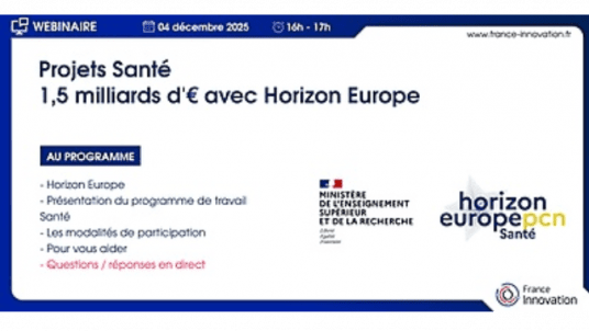 Horizon Europe : 1,5 milliards d'euros pour les projets Santé