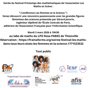 « Les Maths dans tous leurs états » : Les femmes et la science