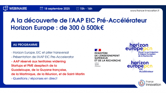 A la découverte de l’EIC Pré-Accélérateur Horizon Europe